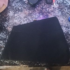 Woman's black clutch purse